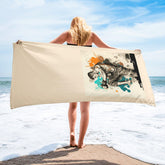 Champions Never Give Up Towel - Towel with motivational design